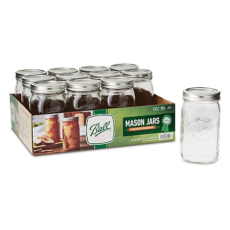 1 qt. Wide Mouth Jars, 12 ct