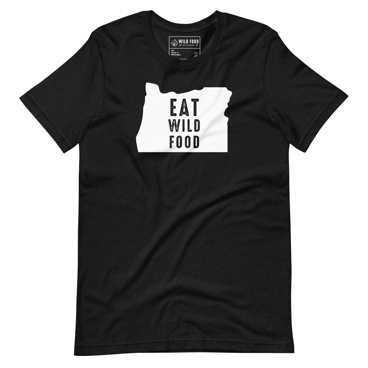 Unisex White Oregon Eat Wild Food Tee