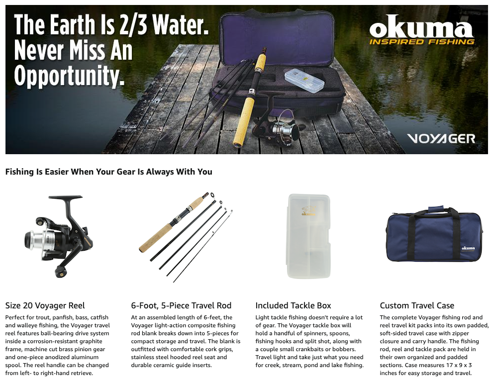 Okuma Voyager Spinning Travel Kit